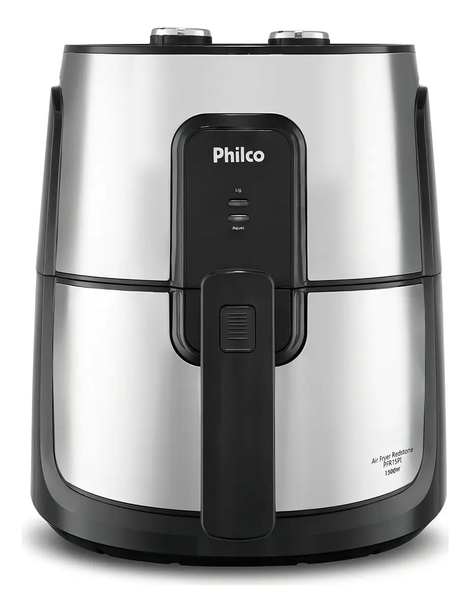 Fritadeira Air Fryer Philco Pfr15pi Redstone 4,4l 1500w Cor Prateado