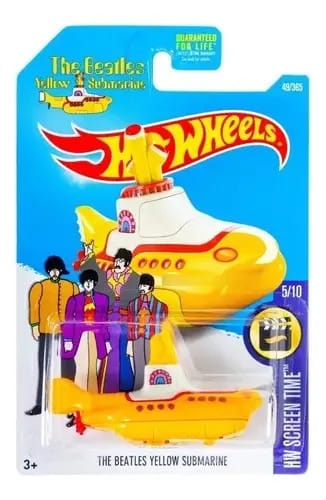 Hot Wheels Mainline The Beatles Yellow Submarine Hkh12 2023 Cor Amarelo