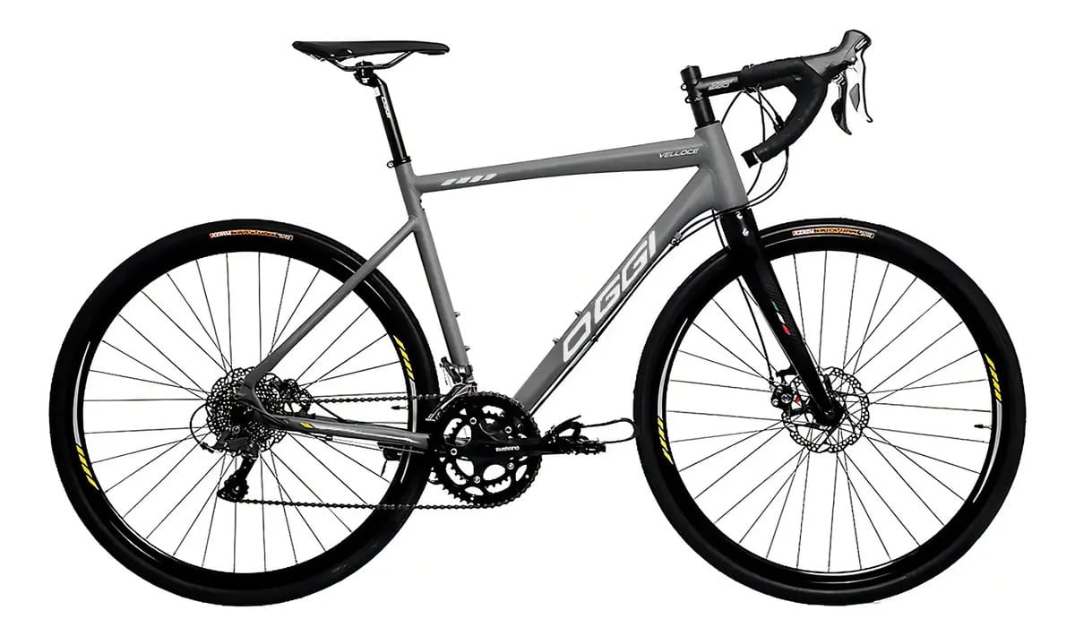 Bicicleta Oggi Velloce Claris 2024 Ed. Limitada 16v Disco Cor Graf/cinza/amar