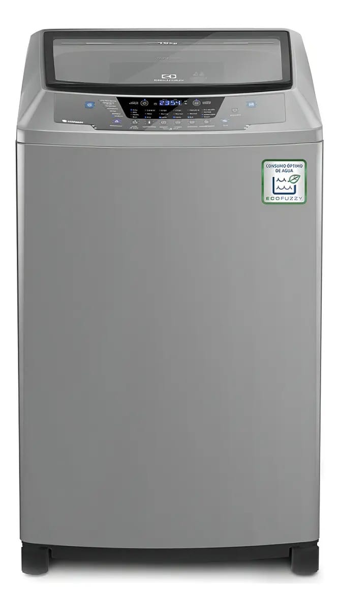 Lavadora felpuda ecológica cinza Electrolux EWIF18E3CGSG de 18 kg
