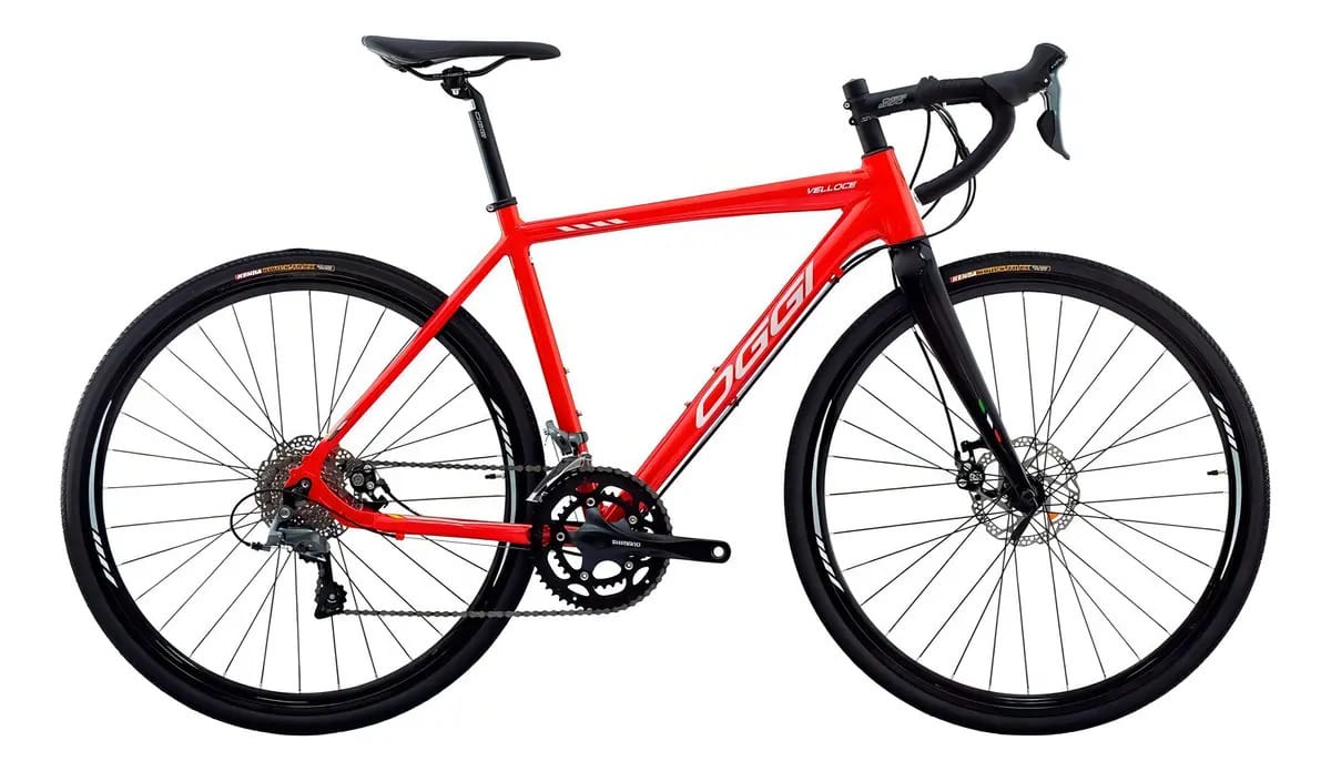 Bicicleta Speed Aro 700 Oggi Velloce Disc 2022 16v Vermelho