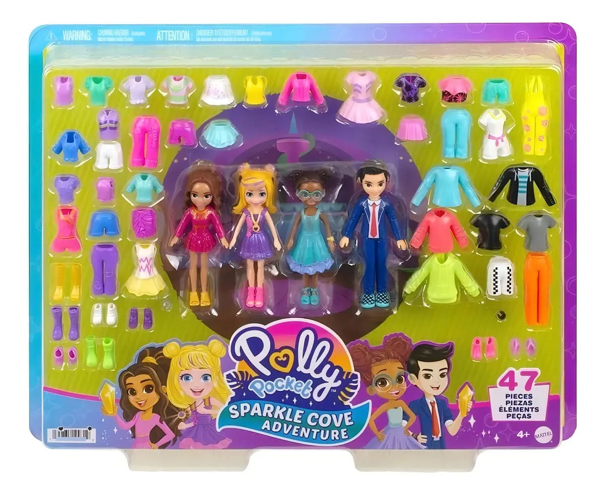 Mattel Mattel Polly Pocket, Shani, Gilda Kapoor e Jake Tam Boneca