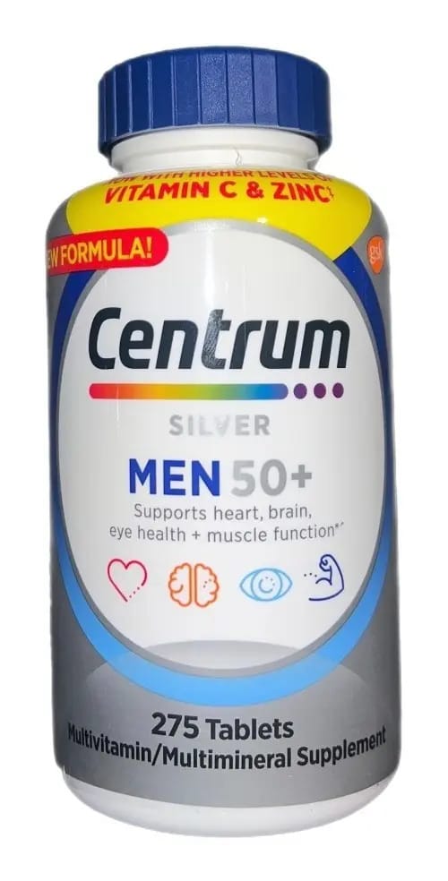 Multivitamínico Centrum Silver Men 50+ 275 Tablets Sabor Without flavor