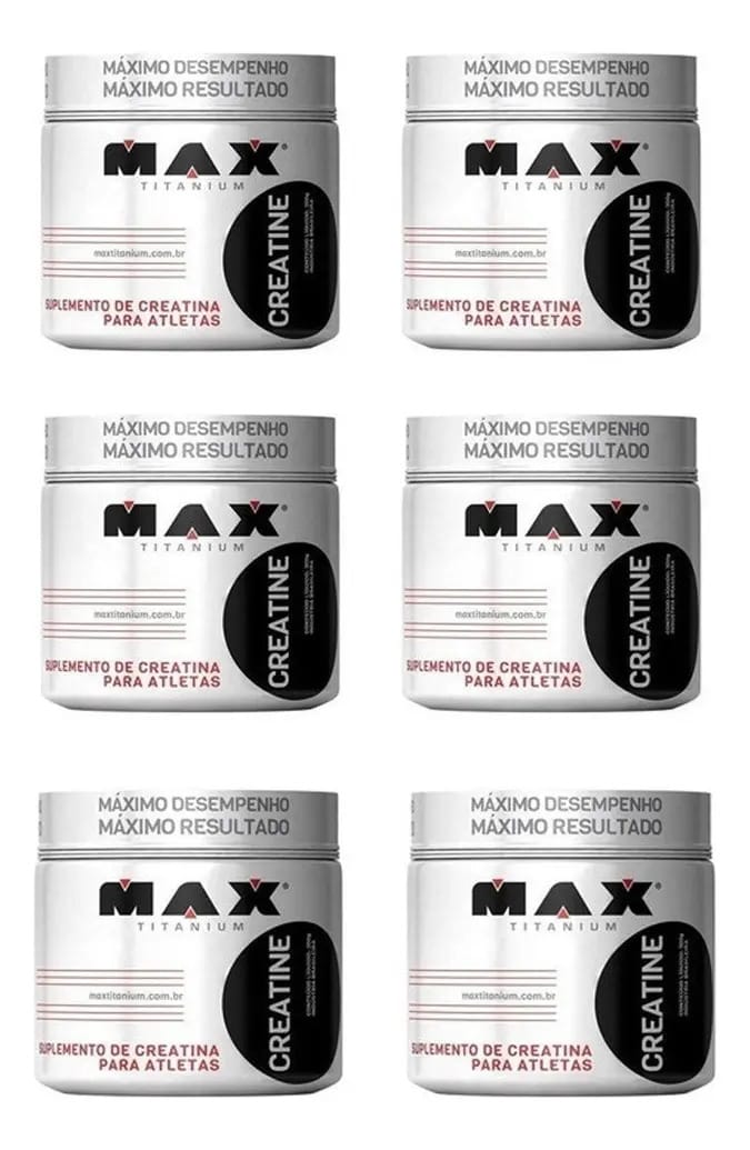 Atacado - Kit 6x Creatina - 300g - Max Titanium