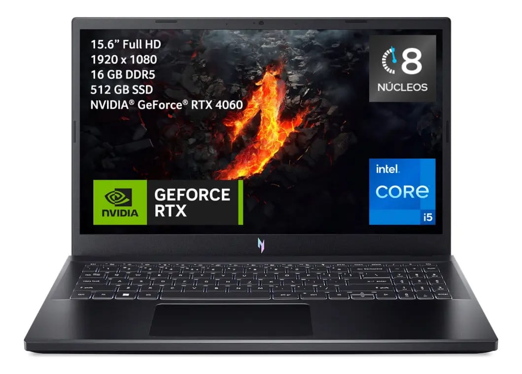 Acer Nitro 5 13420H 16GB RAM 512GB Preto