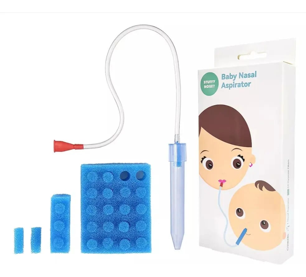 Filtros higiênicos Frida Baby para Nosefrida, 1 pacote com 24 filtros, azuis, 1 aspirador nasal para bebês com 24 filtros higiênicos