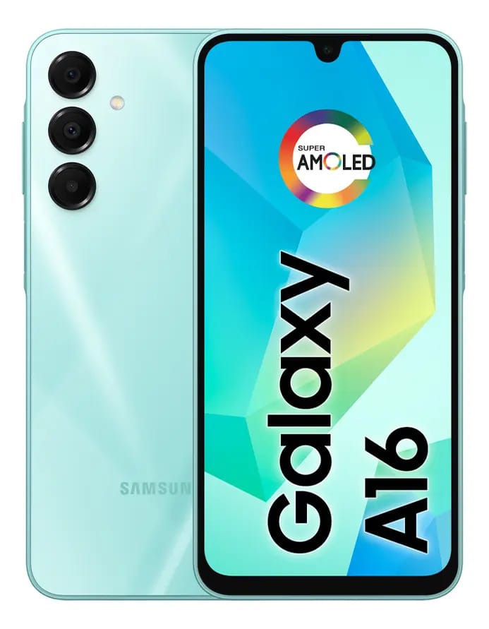 Celular Samsung Galaxy A16 4G, 256gb + 8gb Ram, Câmera De Até 50mp, Tela 6.7 , Nfc, Ip54, Bateria 5000 Mah Verde Claro