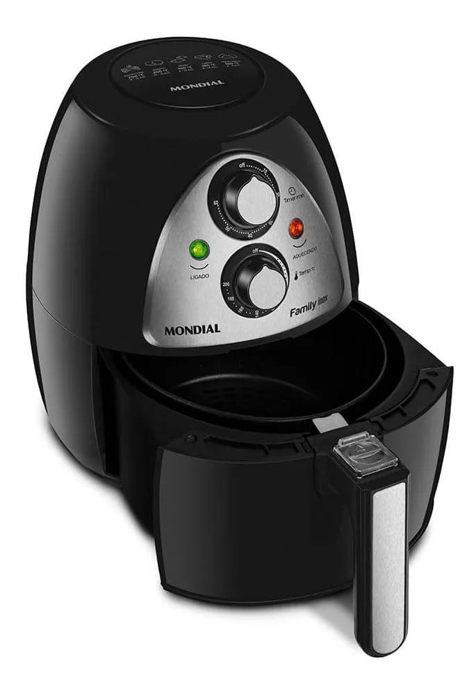Fritadeira Air Fryer Sem Óleo 4l Inox Naf03i Mondial