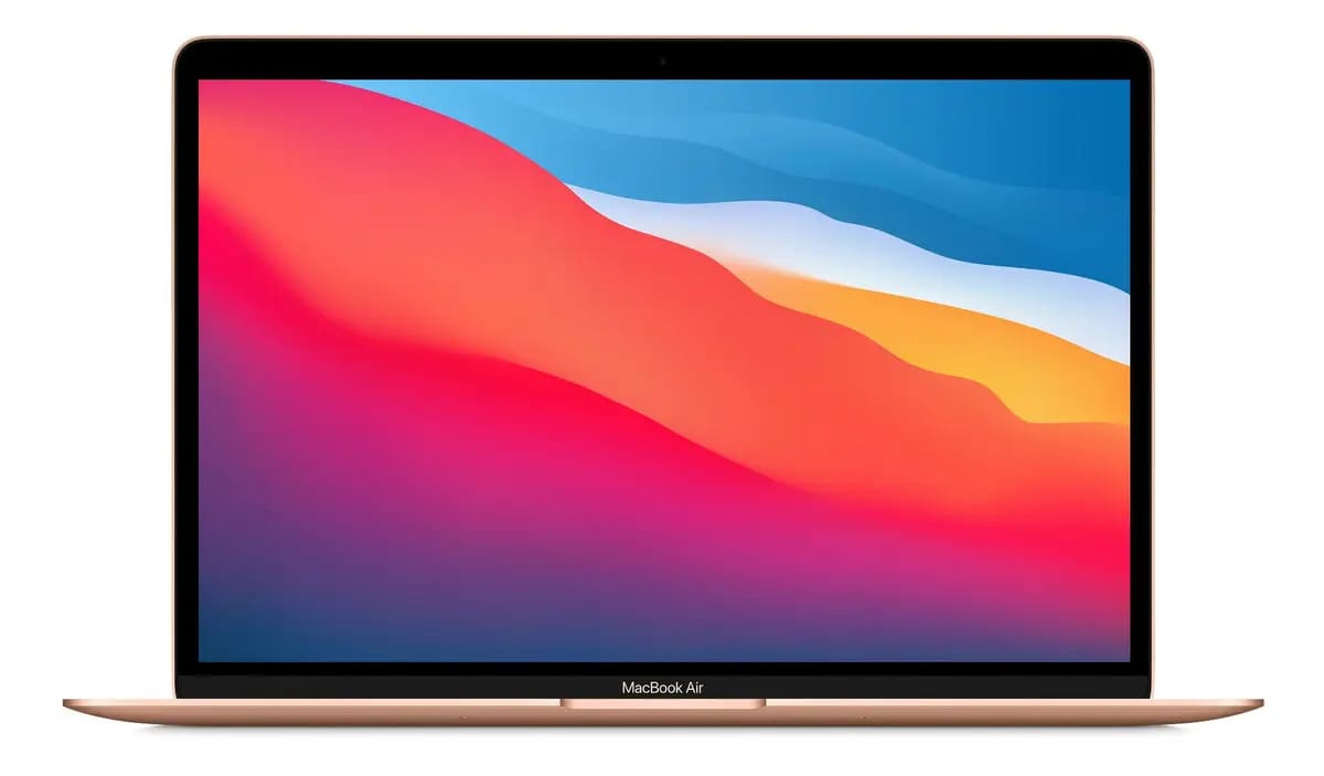Apple MacBook Air M1 2020 A2337 Ouro 13" 2560 px x 1600 px Apple M1 8GB de Ram