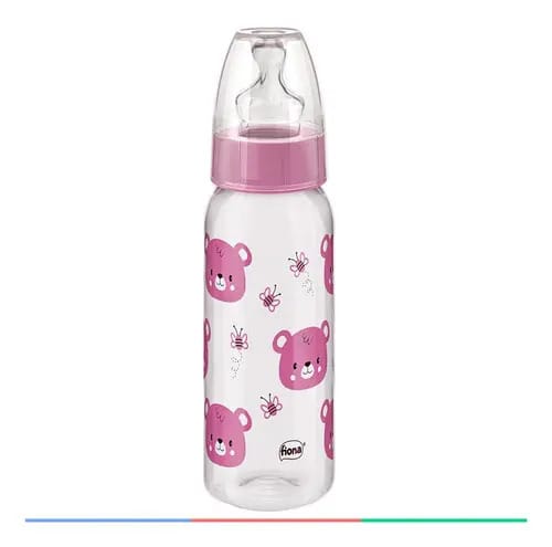Mamadeira Lillo Urso 240ml Rosa Sem BPA