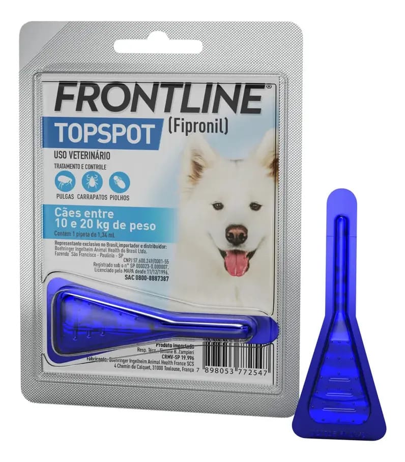 Antipulgas e Carrapatos Frontline Top Spot Cães 10a20 kg