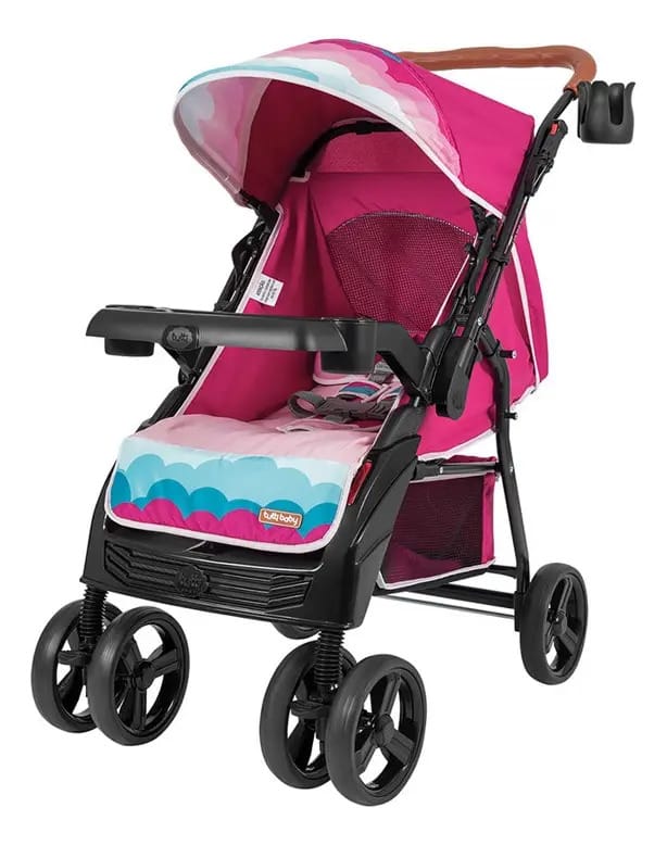 Carrinho De Bebê Sky Tutti Baby Rosa