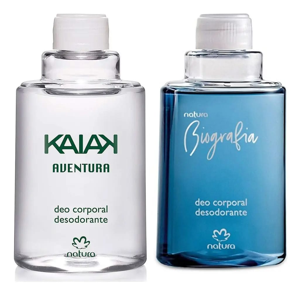 Refil Perfume Deo Corporal Masculino Natura Biografia + Kaiak Aventura 100ml