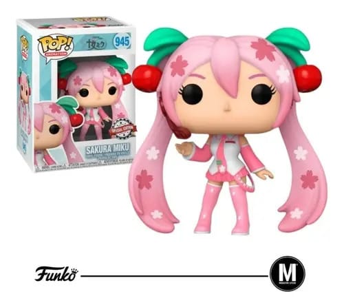 Animação Funko Pop Exclusiva Sakura Miku #945