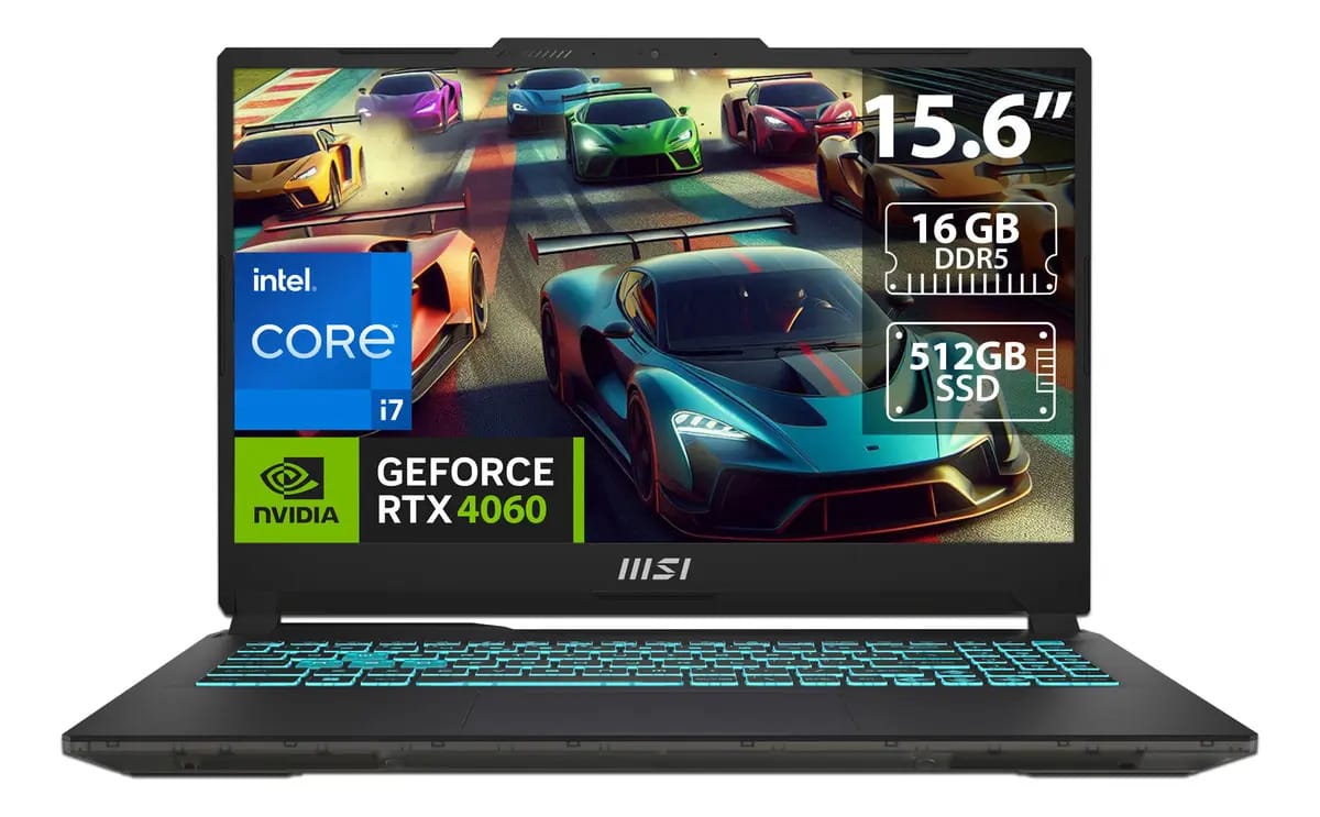 Msi Cyborg 13620H 16GB RAM 512GB Preto