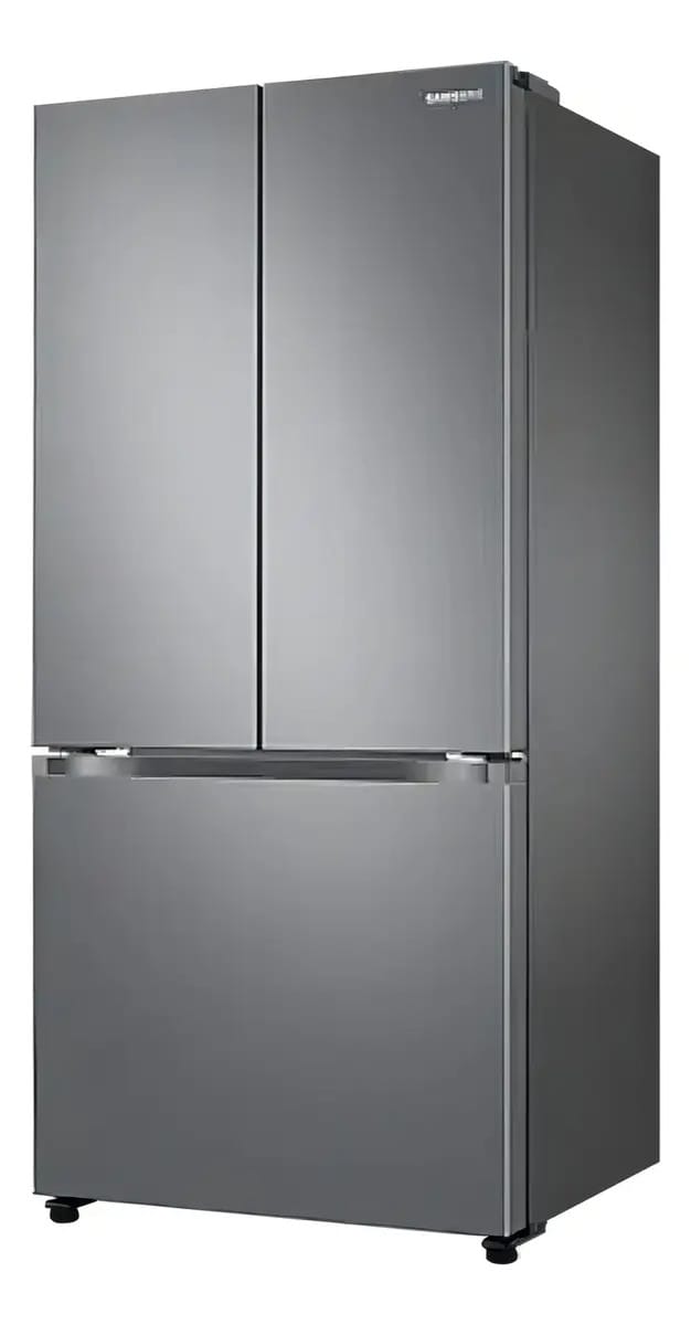 Refrigerador inversor sem gelo Samsung French Door RF44A5002 em aço inoxidável refinado com freezer 431L
