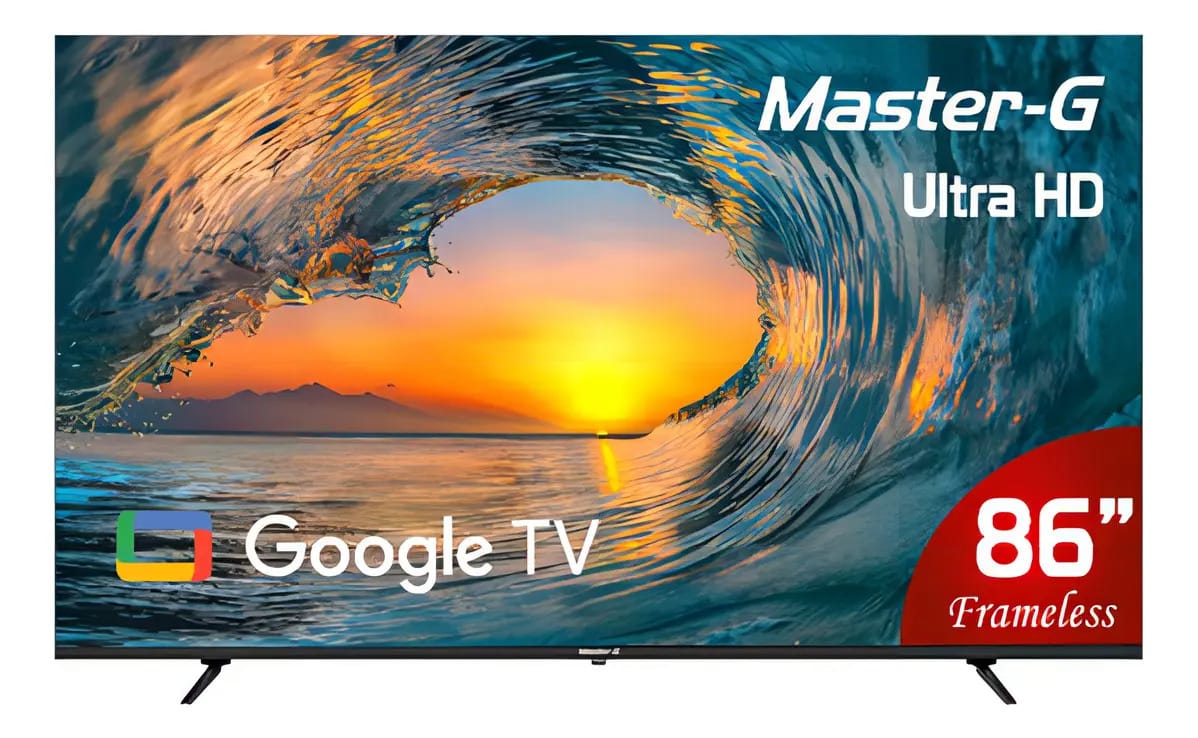 Smart TV Qled 86 Google Tv 4k Bluetooth