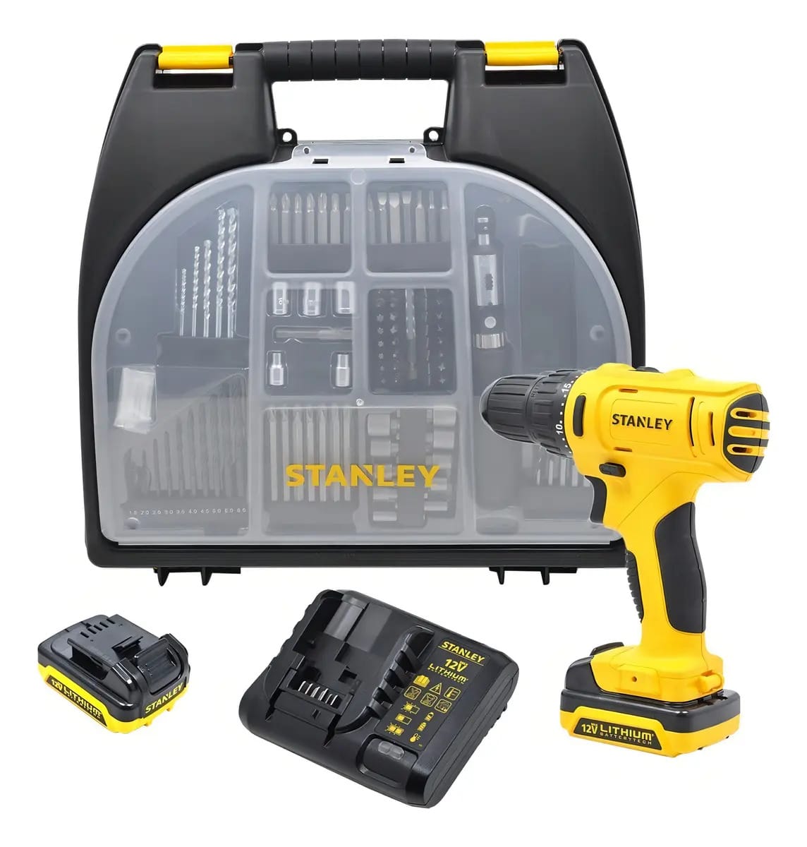 Furadeira Parafusadeira Bateria 12v Biv Scd12s2k100 Stanley