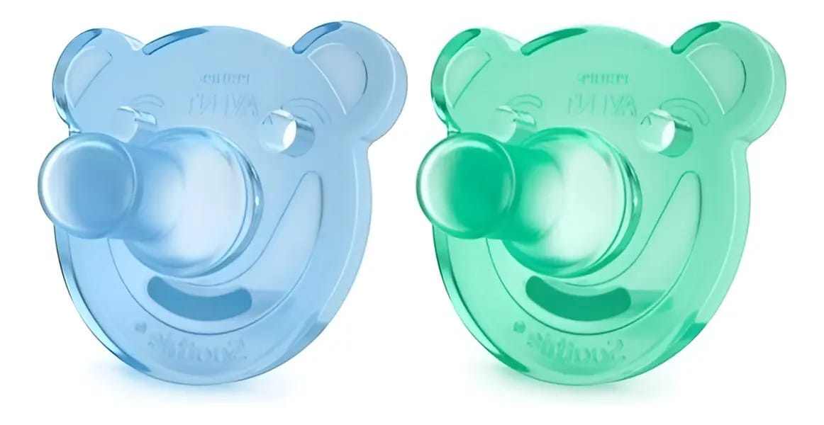 Chupeta Soothie Philips Avent Baby 2 0-3m azul/verde