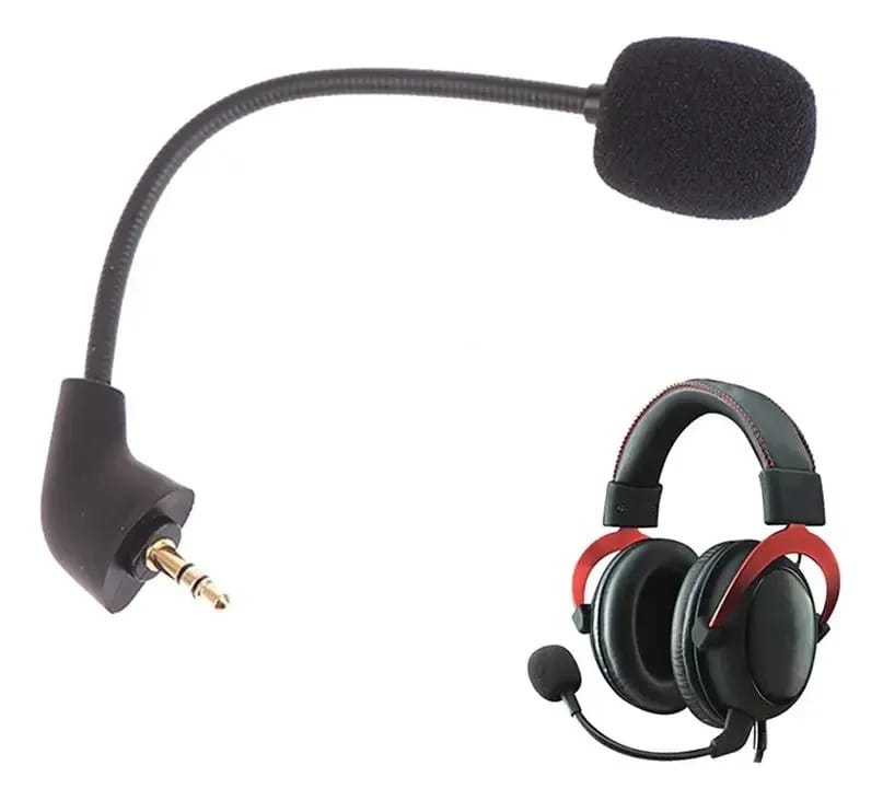 Microfone Para Hyperx Cloud 2 Ii X Silver Cloudx Nova Versão