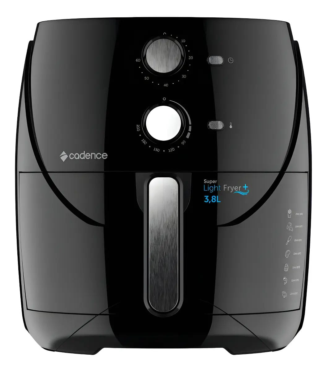 Air fryer Cadence Super Light Fryer + de 3.8L preto