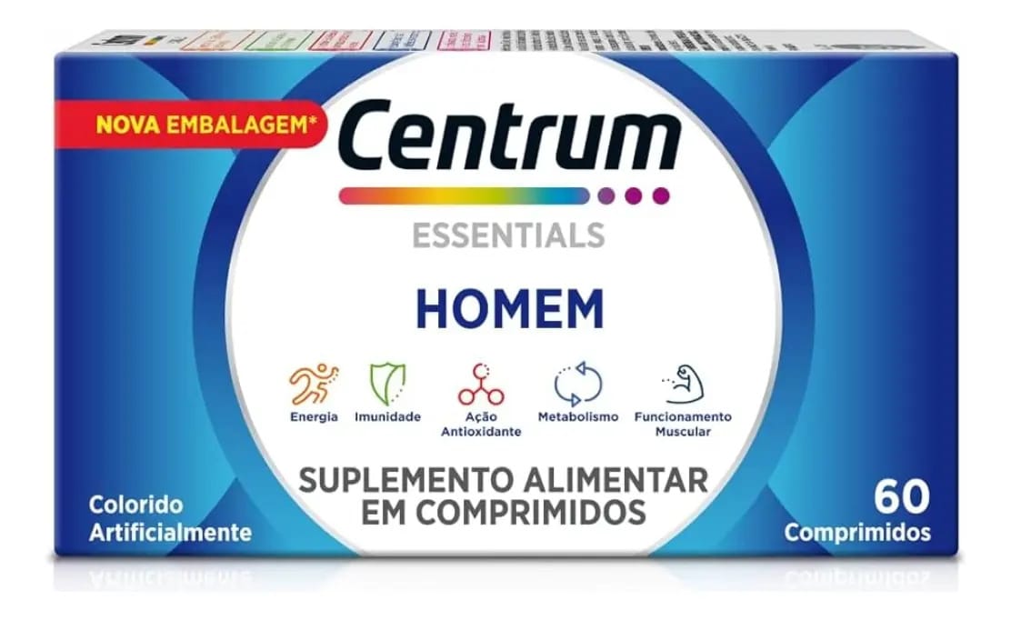 Suplemento Vitamínico Centrum 60 Comprimidos