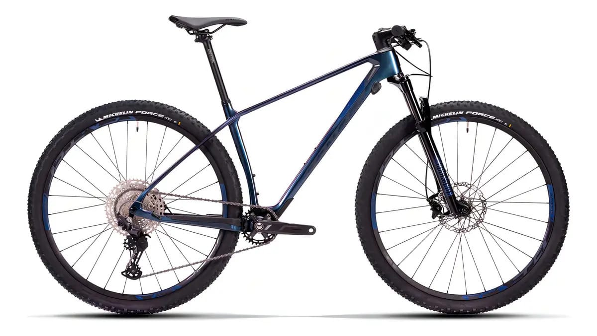 Bicicleta Sense Impact Carbon Pro Mtb Bike 12v Deore Cor Roxo Perolado Tamanho Do Quadro M