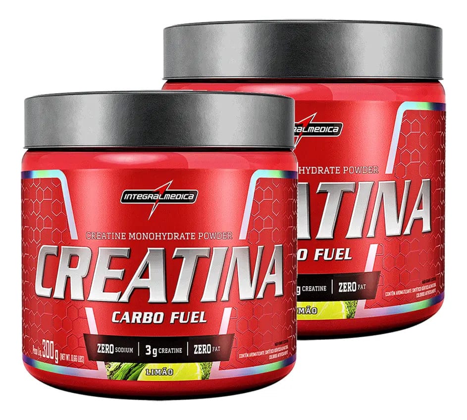 Creatina Integralmédica 300g Sabor Limão Treinos Intensos