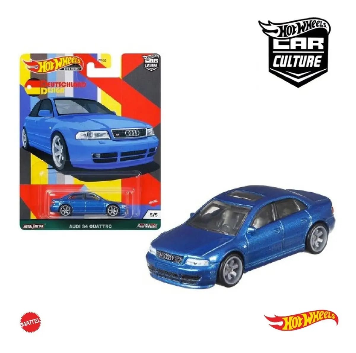 Hot Wheels Premium Audi S4 Quattro Car Culture Azul Azul
