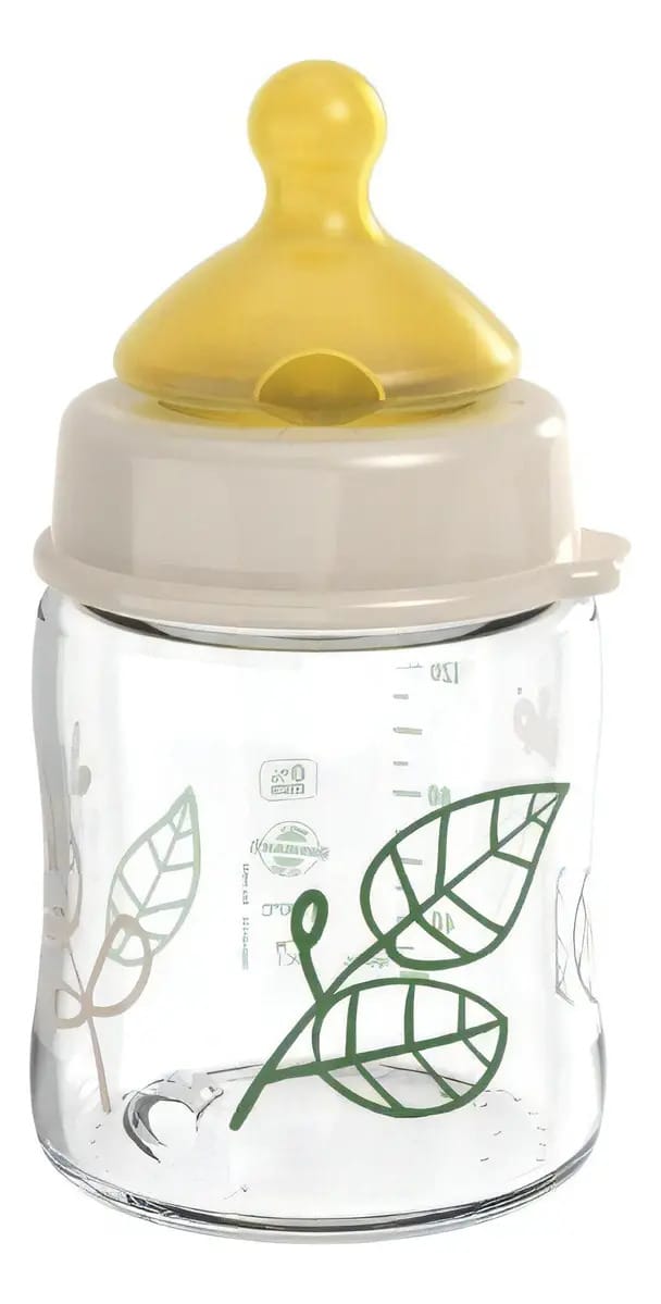 NIP Vidrio Cuello ancho cor bege de 120mL de fluxo lento