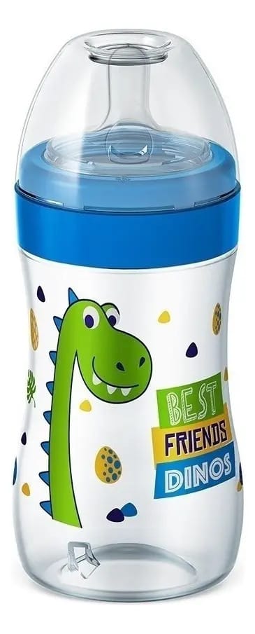 Mamadeira Lillo Magia 300ml Silicone Anticólica 6m+ Azul
