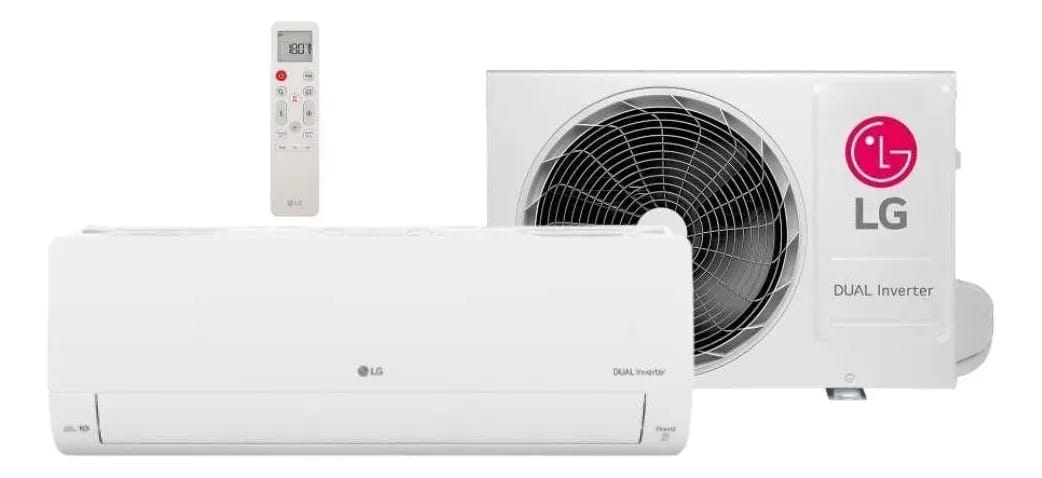 Ar condicionado LG Dual Inverter Ai Voice 24000 Btus Frio cor branco