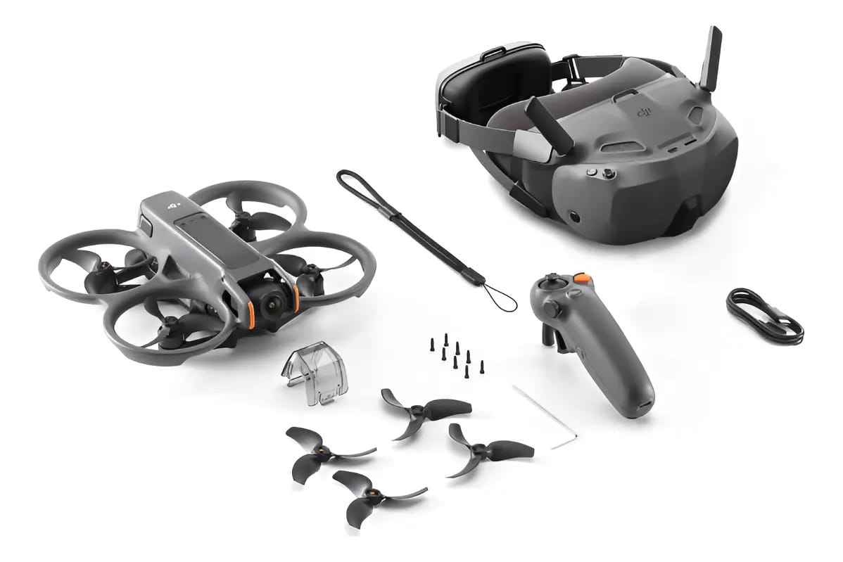 Dji Avata 2 Fly Smart Combo (bateria única) - preto