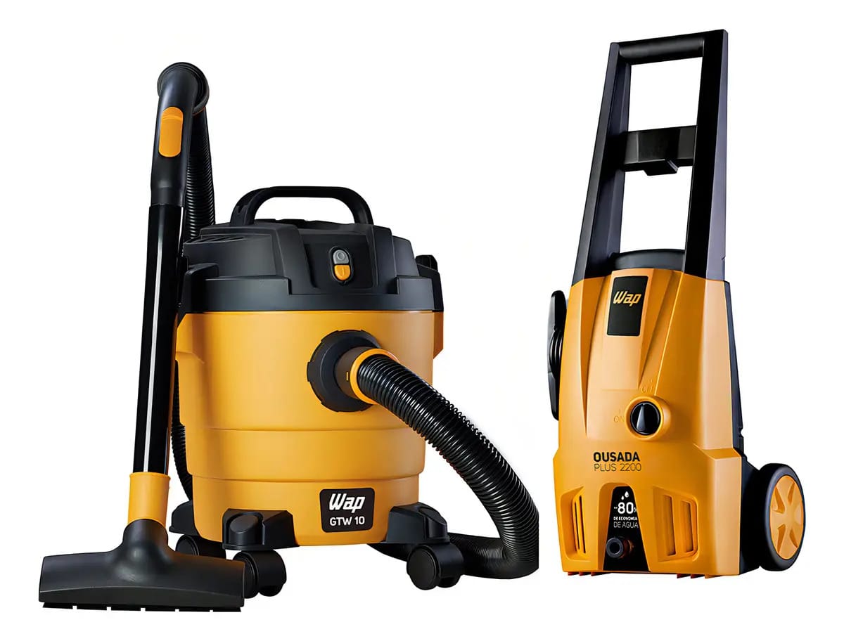 Kit Wap Lavadora Alta Pressão Ousada E Aspirador Gtw10 127v