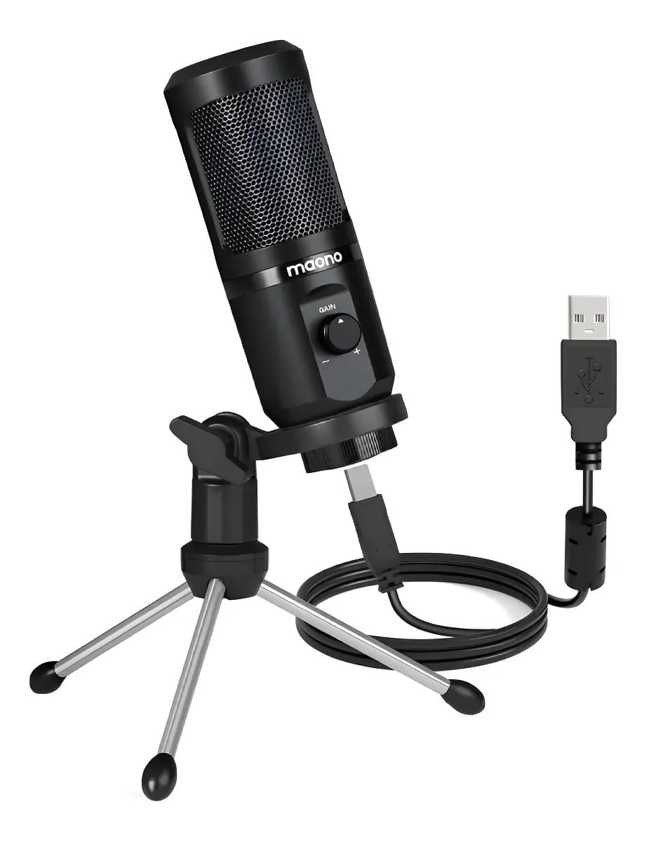 Microfone Maono AU-PM461TR Condensador Cardioide cor preto