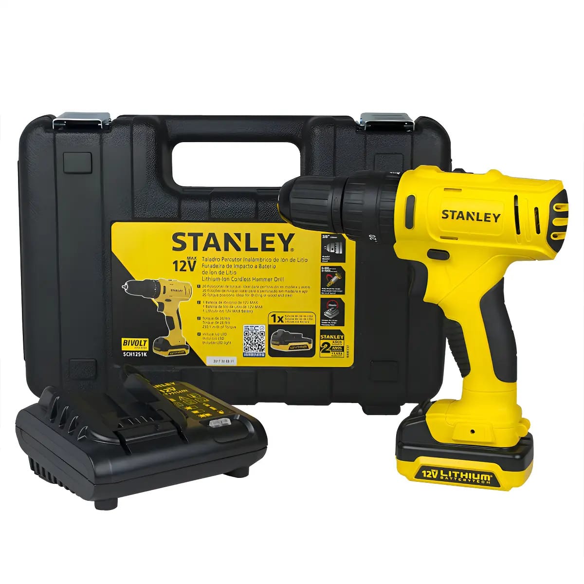 Furadeira Parafusadeira 3/8 Sch12s1k Stanley