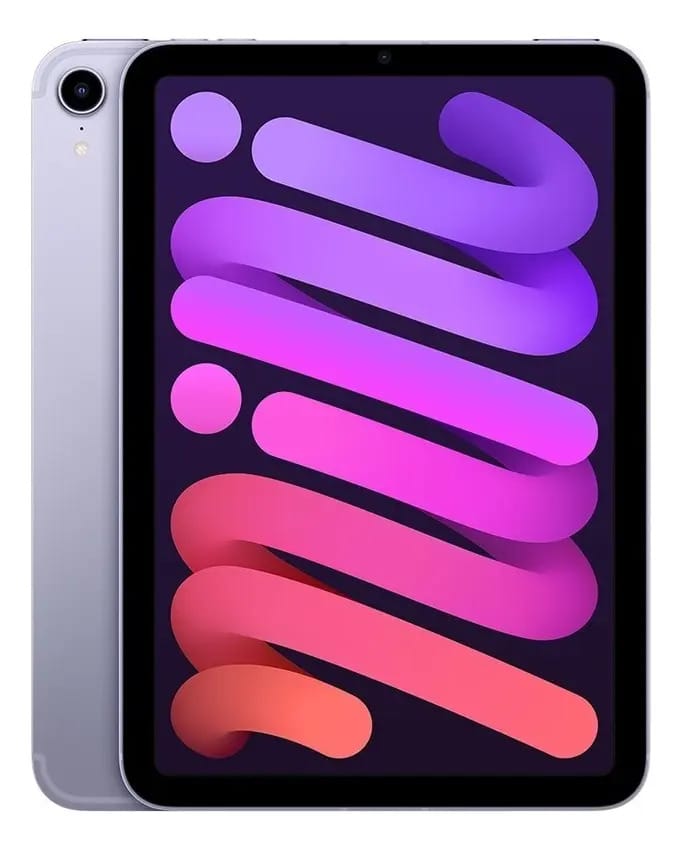 iPad Mini de 6ª geração 2021 A2567 8,3" 64GB roxo 4GB de RAM