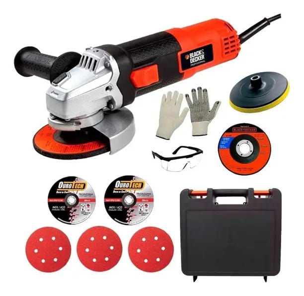 Esmerilhadeira Lixadeira G720 Black Decker + Maleta