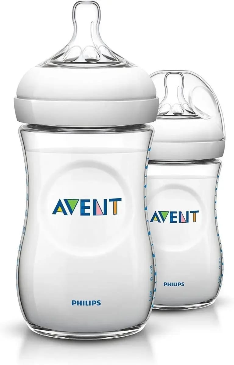 Pacote Avent Natural de 2 frascos de 260 ml. Cor: branco