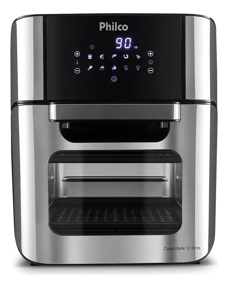 Air Fryer Oven Philco 12l 1800w 4 Em 1 Pfr2200 Cor Unica
