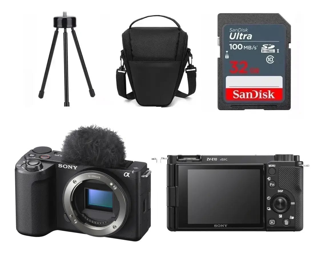 Sony Alpha Zv-e10 Corpo Com + Preto