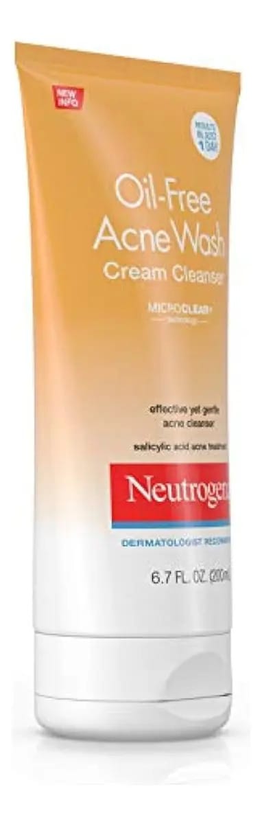 Limpador de creme para acne Neutrogena