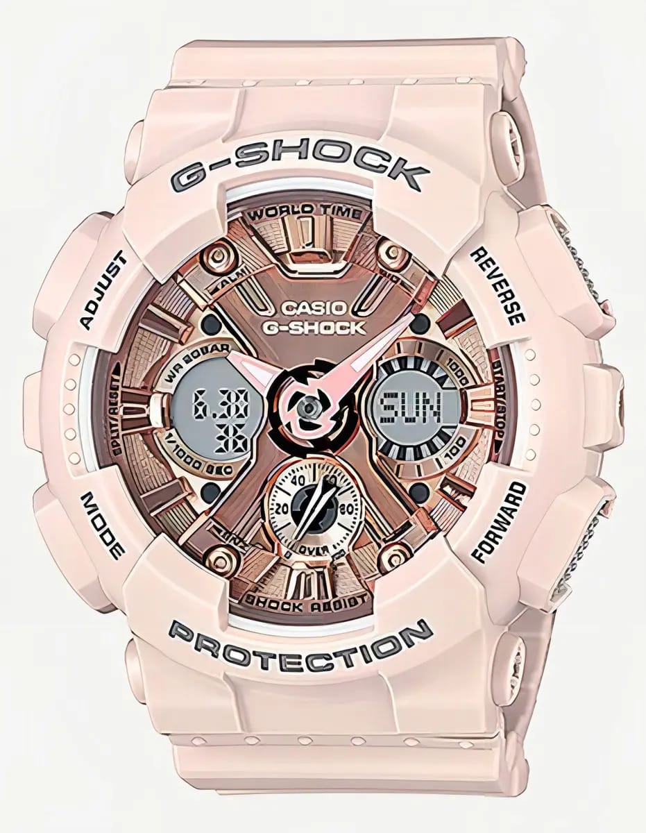 Casio G-Shock GMAS-120 42mm preto Feminino