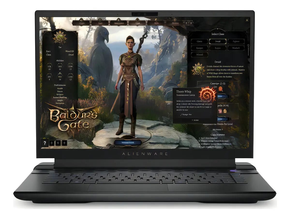 Netbook Dell Notebook Dell Alienware M16 R1 Preto 16" 2560 px x 1600 px disco SSD PCIe 1 TB Intel 13900HX NVIDIA GeForce RTX 32GB de Ram