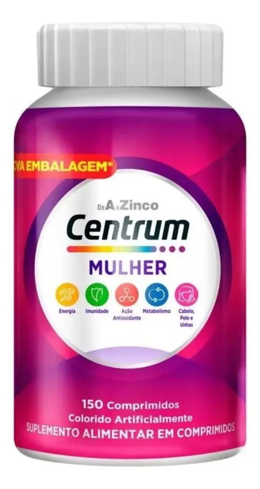 Multivitamínico para Mulher Centrum Vitaminas de A à Z 150 Comprimidos