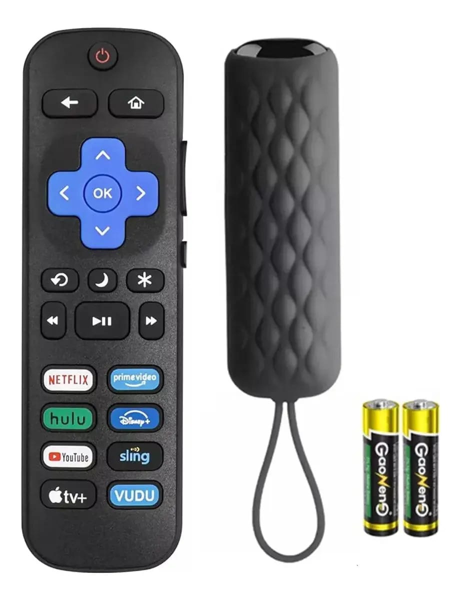 Controle remoto para TV Roku, compatível com Hisense Roku/TCL Roku/Philips Roku/JVC Roku/ONN Roku/RCA Roku/Sharp Roku/Sanyo Roku/Insignia Roku/Magnavox Roku/LG Roku/Element Roku/Smart TV InFocus Roku