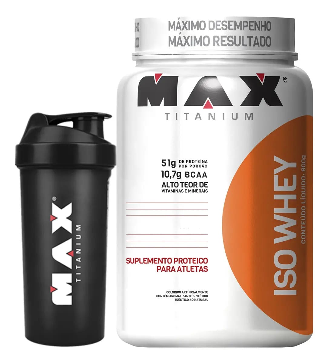 Iso Whey - 900g - Max Titanium - Morango