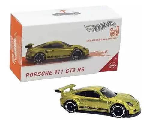 Hot Wheels Id Porsche 911 Gt3 Rs Dourado Cor Amarelo