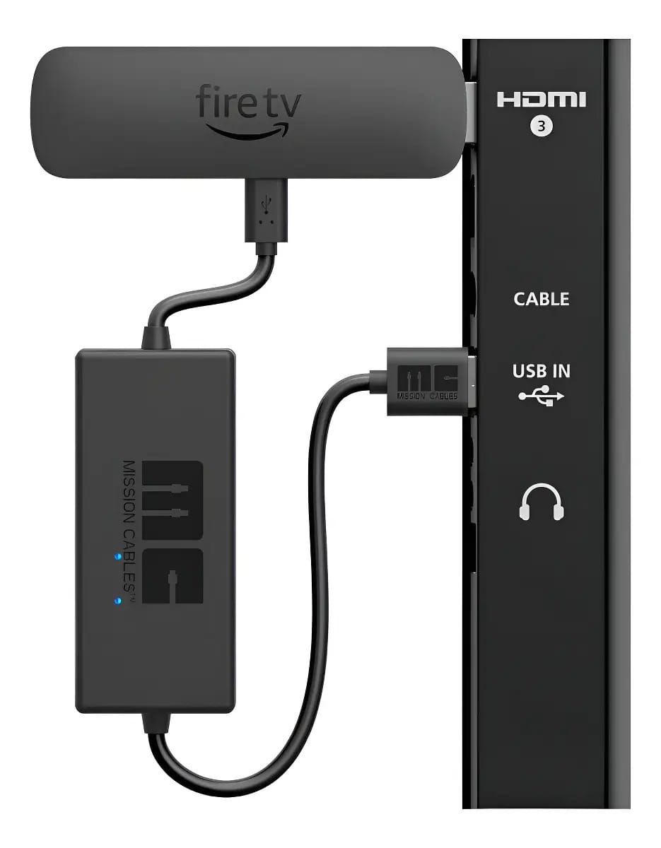 Cabo de alimentação USB para Amazon Fire TV Stick
