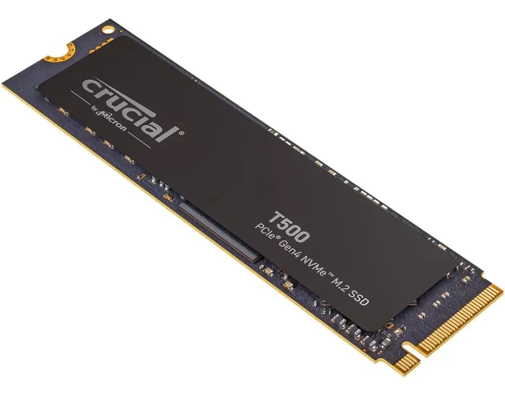 Ssd Interno Para Jogos Crucial T500 De 500 Gb Gen4 Nvme M.2 Cor Preto